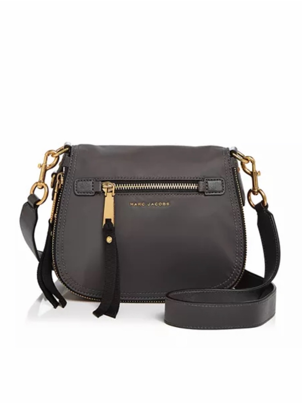 NWOT Marc Jacobs Leather Saddle Crossbody Bag in Black